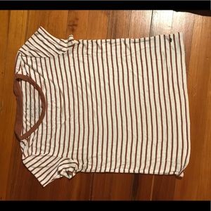 Striped mustard yellow and white T-shirt⭐️